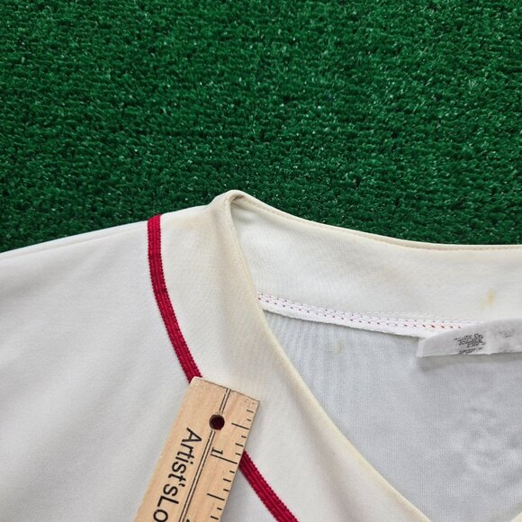 St Louis Cardinals Jersey Mens XL White Beige MLB Baseball Sports Twin Bird #2 - Picture 5 of 15